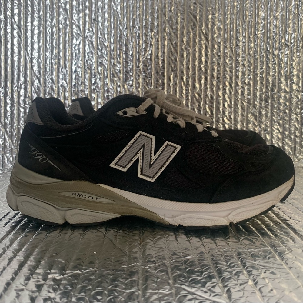 New Balance Women’s 990 Heritage Collection W990BK3 Black Suede Size 7D